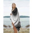 thumbnail image 2 of Black Grey Ombre Beach Towels Oversized Super Absorbent,Moire Modern Aesthetics Geometric Abstract Lightweight Bath Towel Quick Dry Sets For Bathroom/Pool/Rv Camping/Beach Play/Gym Room 23"x47", 2 of 8