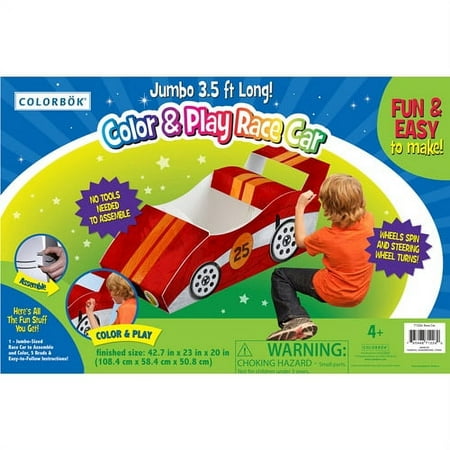 Color & Play Corrugated Cardboard Race C