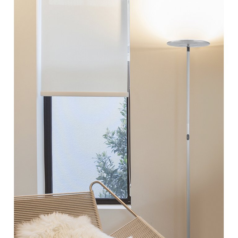 Brightech Sky Living Room Bright 63 in. Platinum Silver