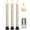 3Pcs, variant on 9.8Inch Flameless Taper Candles with Remote and String Lights, Ivory Real Wax Taper Candles Battery Operated, LED Flameless Battery Candlesticks for Wedding, Party, Home Decorations (Set of 3)