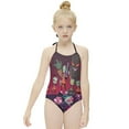 thumbnail image 3 of Invader Zim Fun Children's One-piece Swimwear Halterneck Swimsuit Summer Beach Girl's Bathing Suits Breathable Beachwear, 3 of 7