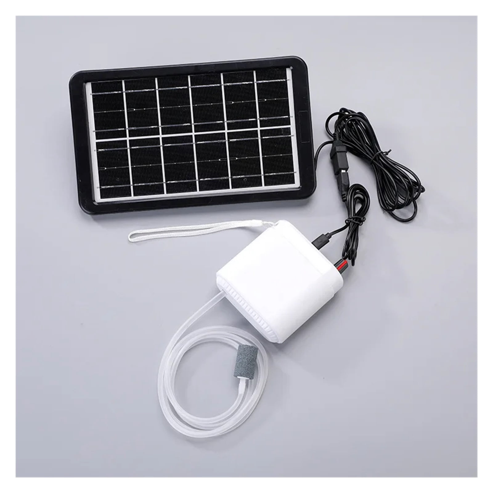 Solar Power Oxygen Pump for Aquarium Fish Tank,USB Charging,Noiseless,Outdoor Fishing,Oxygen Machine