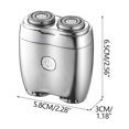thumbnail image 3 of Rasoir Électrique Mini Argenté avec Charge Usb et Design Étanche pour un Rasage Efficace et Fluide, 3 of 4