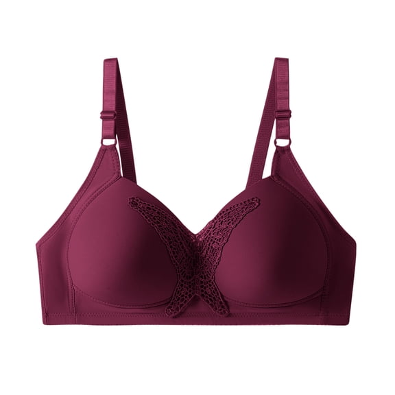 fatyb Women's Seamless Bras No Underwire Soft Support Bralettes Everyday Full Coverage Bras with Lace