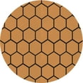 thumbnail image 1 of Ahgly Company Machine Washable Indoor Round Transitional Mahogany Brown Area Rugs, 6' Round, 1 of 7