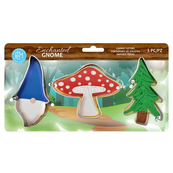 R&M International Enchanted Gnome 3 Piece Cookie Cutter Set