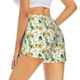 thumbnail image 3 of Sigee Bright Sunflowers for Women's Athletic Shorts High Waisted Running Shorts Pocket Sporty Short Gym Elastic Workout ShortsX-Large, 3 of 9