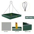 thumbnail image 4 of Bird Feeder MIXXIDEA - Bandeja colgante de madera (33 x 33 x 36 cm), color verde, 4 of 8