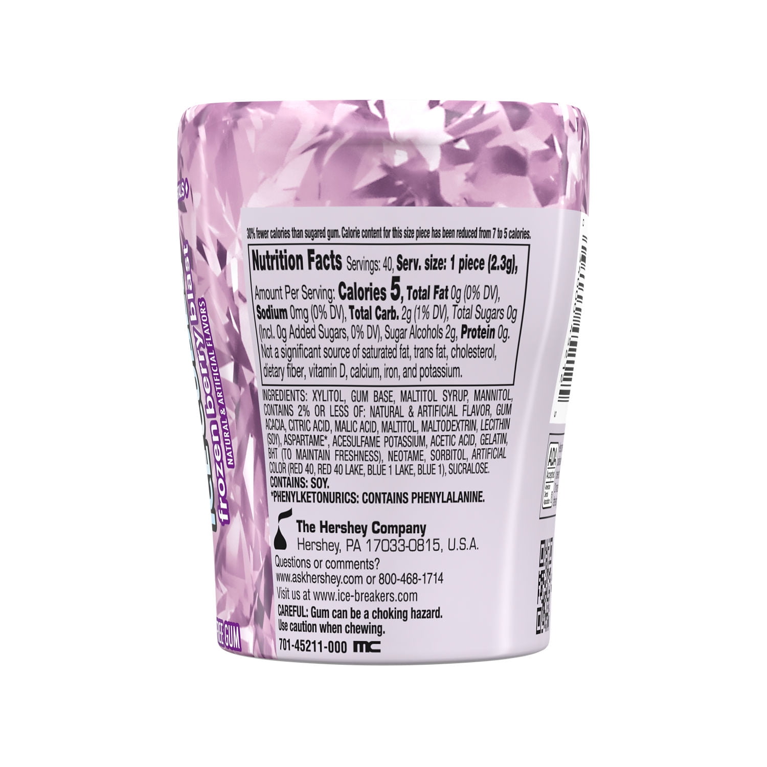 ICE BREAKERS Ice Cubes Frozen Berry Blast Sugar Free Chewing Gum