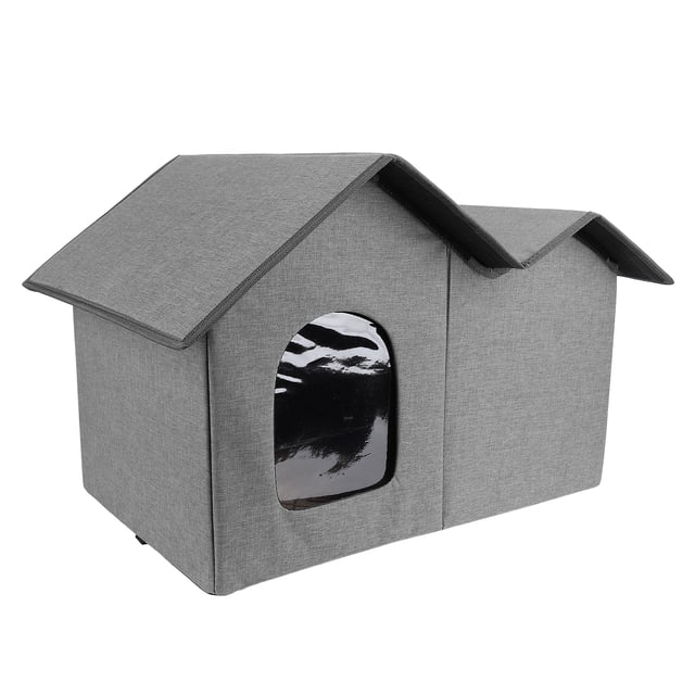 Maison Grotte pour Animaux, Grand Espace, Design Fermé, Confortable, Pliable, Cachette pour Chats d'Intérieur
