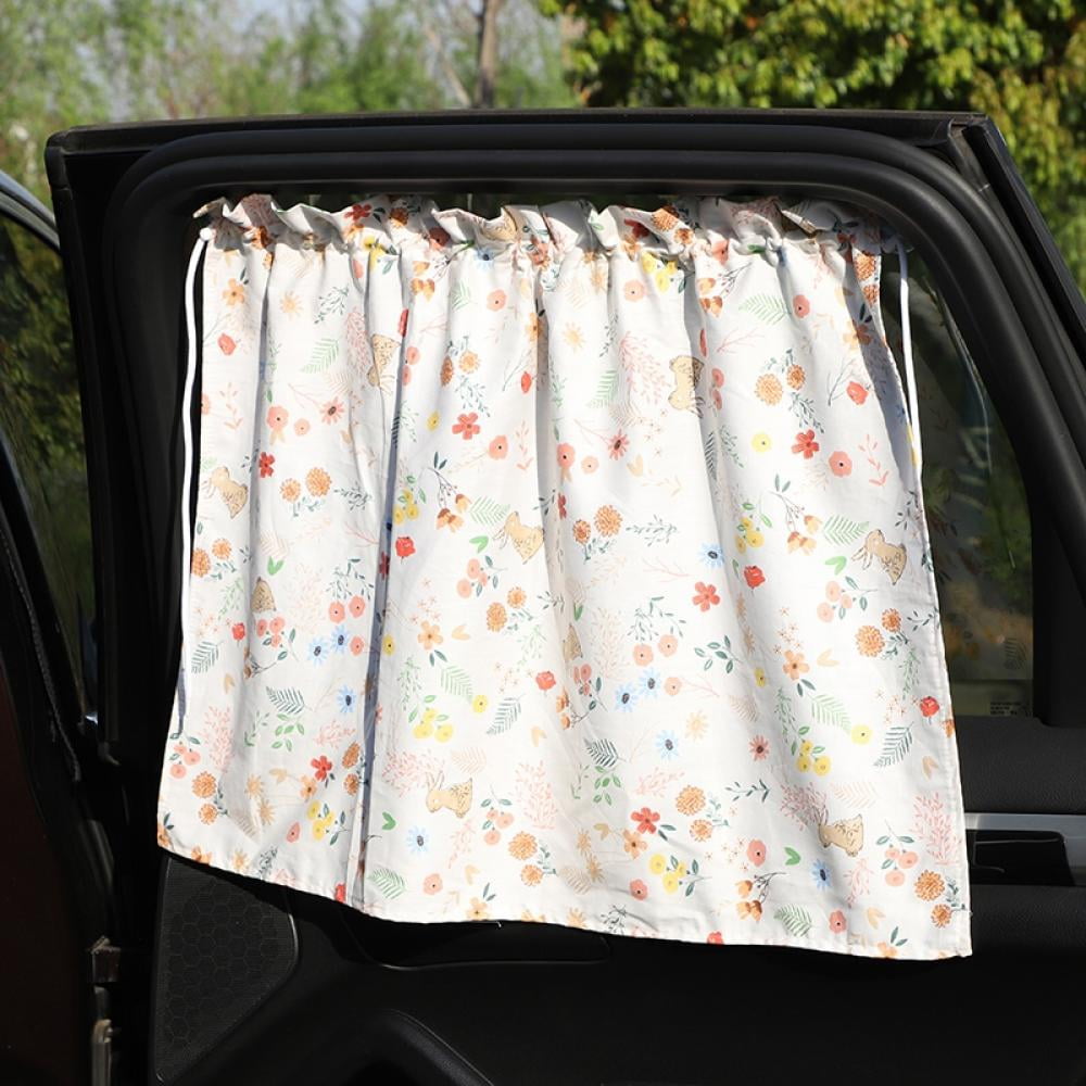 Car Curtains -Car Side Window Sun Shades - Magnetic Privacy Sunshades Window  Curtain Keeps Cooler Screen for Baby Sleeping Cover 