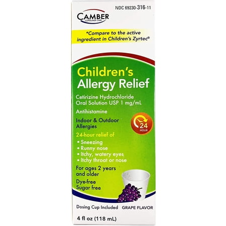 camber CETIRIZINE Childrens Oral Solution