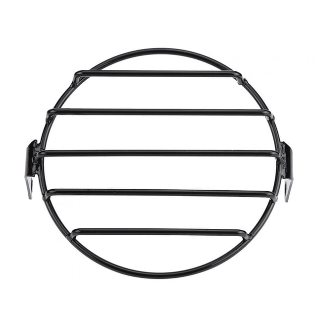 Máscara de cubierta de parrilla redonda para faro de montaje lateral de motocicleta de 6,5 pulgadas para Cruiser Chopper Cafe Racer #1 Jadeshay A
