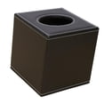 thumbnail image 2 of Caja de pañuelos de material cuero Cubierta de papel cuadrado Caja de servilletas para pañuelos de dormitorio café perfecl Tapa del soporte del pañuelo facial, 2 of 7