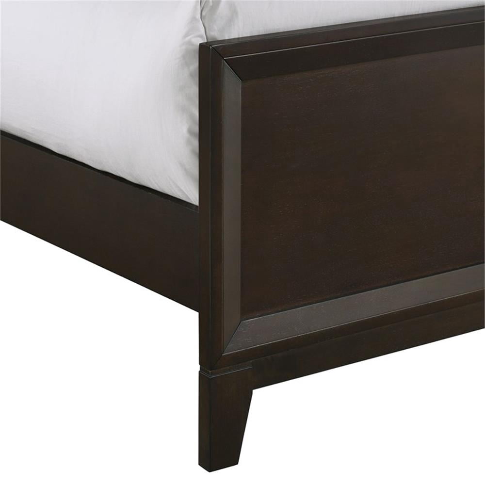 Picket House Furnishings Warren 42"W Twin Panel Wood Bed in Merlot