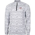 thumbnail image 2 of Men's Cutter & Buck Charcoal Virginia Tech Hokies Big & Tall Traverse Camo Print Stretch Quarter-Zip Pullover Top, 2 of 3