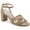 Nude MC, variant on Womens Kyraa Faux Suede Dressy Block Heels
