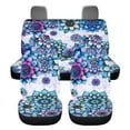 thumbnail image 7 of Pzuqiu Blue Bohemian Flower Seat Covers Full Set Easy to Install Front and Rear Split Bench Seat Covers Polyester Automotive Vehicle Cushion Car Interiors Fit for Most Sedans Truck Vans, 7 of 7