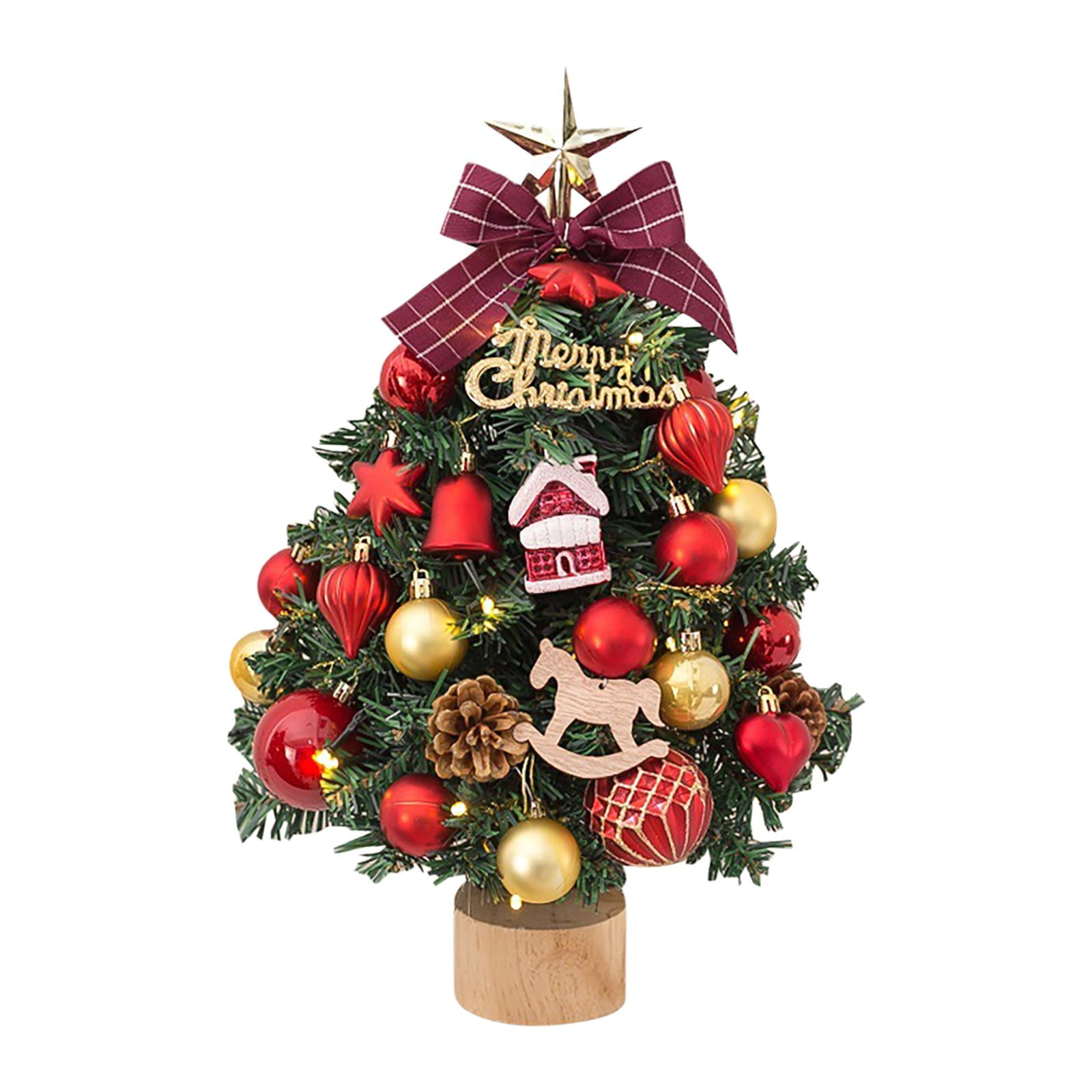 Tabletop Mini Christmas Tree 17.72 Inch Small Artificial Christmas Tree