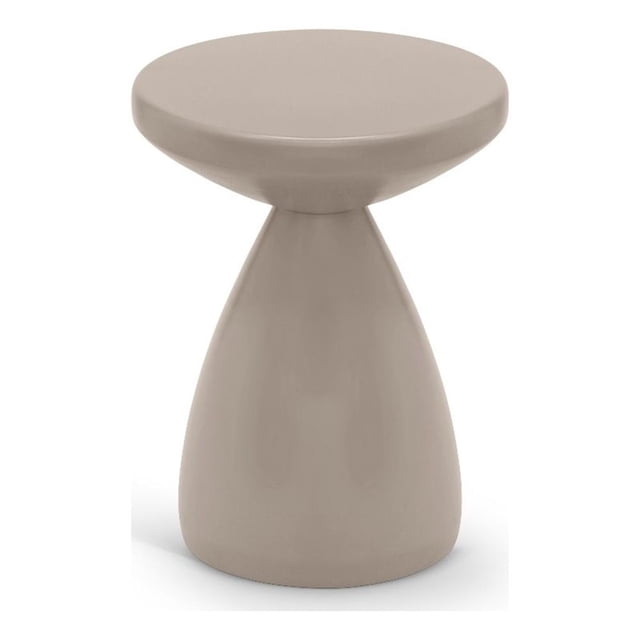 Meridian Furniture Anika Taupe Iron Side Table