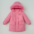thumbnail image 2 of Girls Winter Coat Long Puffer Down Jacket Windproof Hooded Outwear Thick Padded Coat, 2 of 9