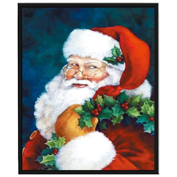 Cuadros Decorativos Bordado completo Santa 3-Strand 11CT impreso punto de cruz algodón DIY costura DQrwqpou Nuevos Originales