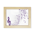 thumbnail image 1 of Flappg Purple Music Notes White Desktop Photo Frame Picture Art Decoration Painting 6x8 inch, 1 of 3
