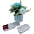 thumbnail image 3 of Boîte de Rangement Rectangulaire en Métal Portable (Argent) 8 Pcs, 3 of 5