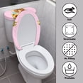 thumbnail image 4 of HELLHERO Sunflower The Puppy Stylish for Bathroom Supplies, Soft Polyester Fabric Toilet Seat Cover, Fits All Toilet Shapes, Adjustable, Pack of 2, 4 of 8