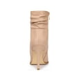thumbnail image 2 of Unique Bargains Women's Slouchy Side Zip Stiletto Heel Ankle Boots Nude (Size 9.5), 2 of 7