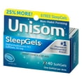 thumbnail image 3 of Unisom Sleep Gels Night Time Sleep Aid Soft Gels - 40 CT40.0 CT, 3 of 5