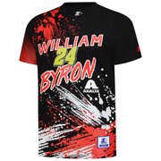 Mens Starter Black William Byron Touchdown Extreme T-Shirt