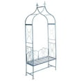 thumbnail image 4 of Safavieh Outdoor Bench Antique Blue Eloise Patio Arbor Metal, Iron, 4 of 11