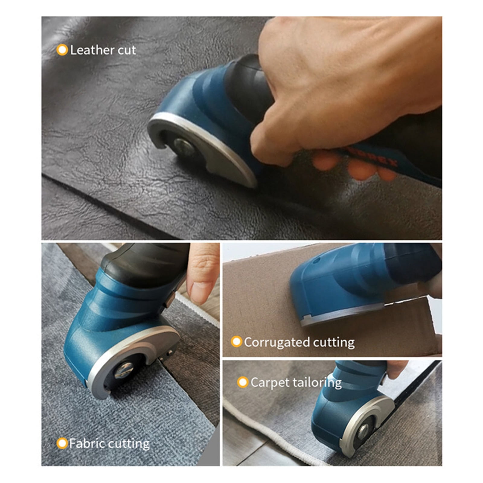 Electric Scissors Rechargeable Cordless Electric Cutter Shear For Cardboard Leather Fabric Scrapbook Carpet Electric Rotary Cutt ,Lightweight and Comfortable