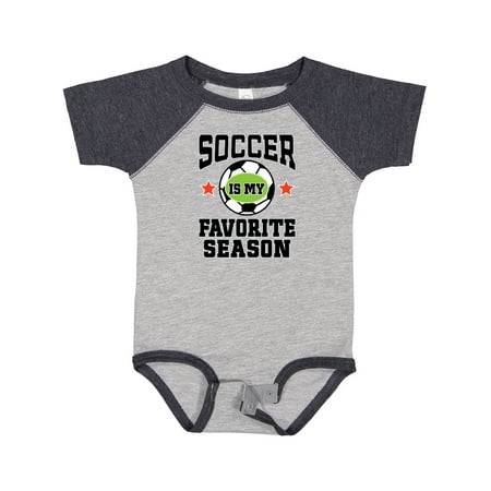 

Inktastic Soccer is My Favorite Season Gift Baby Boy or Baby Girl Bodysuit