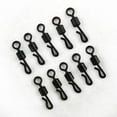 thumbnail image 2 of 100Pc Large Long Body Q-Shaped Quick Change Swivels for Fishing Size 8#, 2 of 6