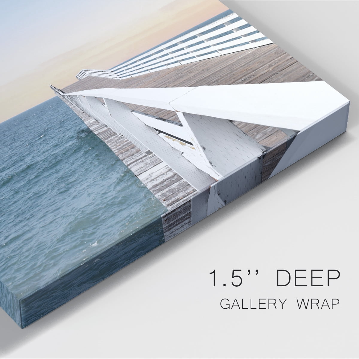Day at the Pier Premium Gallery Wrapped Canvas - Ready to Hang