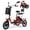 Orange, variant on DRNANLIT Electric Tricycle for Adults, 350W Brushless Motor 48V 10.4Ah Folding 3 Wheel E-Bike with 2 Seats, Front & Rear Baskets, Dual Disc Brakes, 35 Miles Range