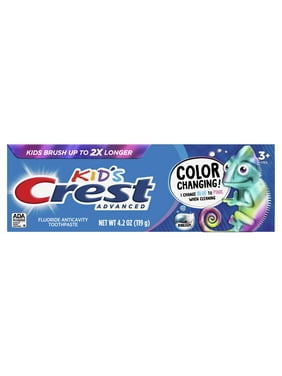 Crest Advanced Kid's Fluoride Toothpaste, Bubblegum Flavor, 4.2 oz