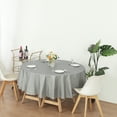 thumbnail image 4 of (4 Packs) Silver Premium Round Heavy-Duty Plastic Table Covers ( Reusable), 4 of 6