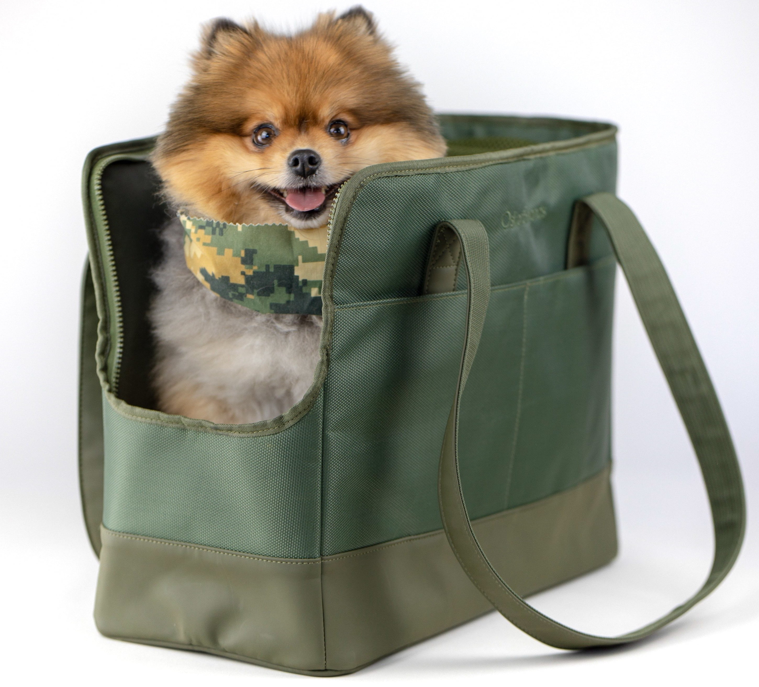 Oskar&Friends Sage Green Dog Carrier Cat Carrier Pet Tote Bag Pet