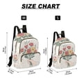 thumbnail image 2 of FORMRS Mini Backpack Purse for Women Travel Daypack Casual Shoulder Bag, Beige Cute Flower, 2 of 7