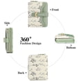 thumbnail image 5 of GAEKEAO Women’s Leather Wallet Rfid Blocking Floral Card Holder with Zipper Pocket, 5 of 6