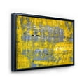 thumbnail image 3 of Designart 'Grey Meets Yellow Abstract Art I' Modern Framed Canvas Wall Art Print, 3 of 5