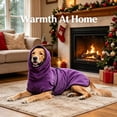 thumbnail image 3 of TELOLY Dog Sweater,Designed Large Breeds Dog Sweaters for Small Dogs Male,Flexible Movement Support Dog Clothes for Small Dogs,Purple1,XXXXL, 3 of 6