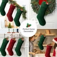 thumbnail image 4 of Ayieyill 6pcs Christmas Stockings Knitted Xmas Stockings Double-Sided 18 Inches Fireplace Stockings for Family Christmas Decoration (Burgundy,Green), 4 of 7