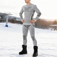thumbnail image 2 of Men's 2-Piece Merino Wool Thermal Base Layer Set, Long Sleeve Shirt & Pants for Skiing, Cold Weather, Quick-Dry, Moisture Wicking, Breathable Activewear, Comfortable Fit, 2 of 7