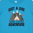 thumbnail image 4 of Inktastic Just a Girl Who Loves Adventure Girls Baby T-Shirt, 4 of 5