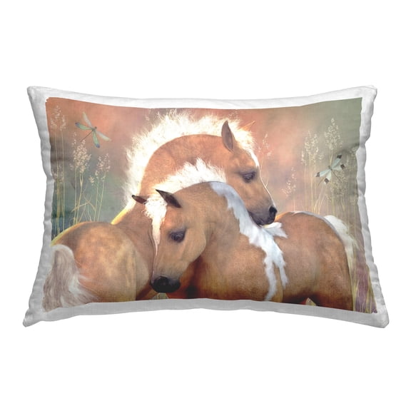 Stupell Industries Summer Dreams Horses Decorative Printed Throw Pillow, 14 x 20