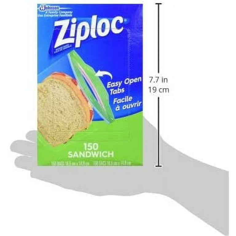 Bolsas para sandwich 16.5 x14.9 cm 50 unidades Ziploc - Ofimarket